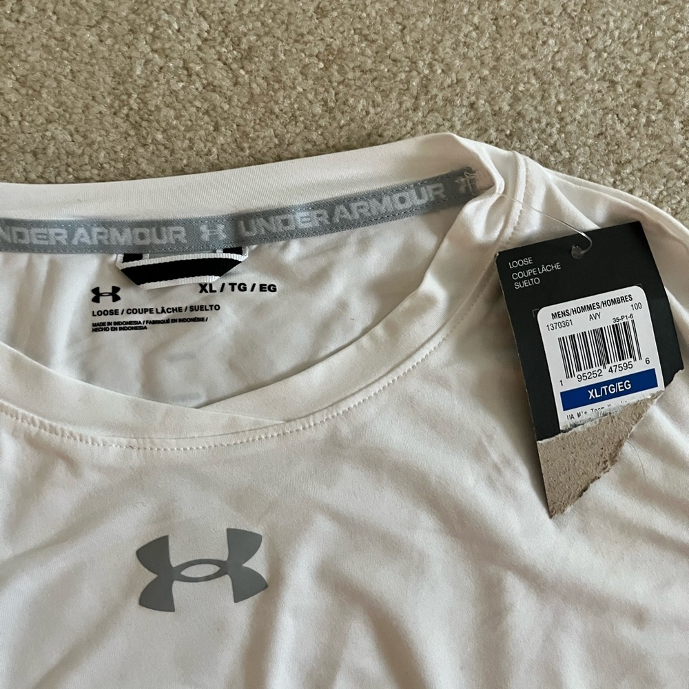 St Louis Battlehawks Under Armour Men’s White Short Sleeve Performance Tee